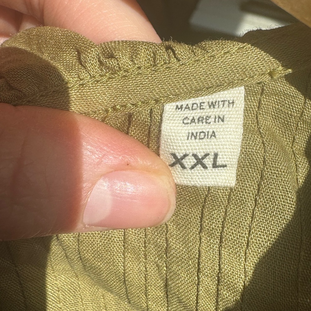 Doen Chartreuse Ruffle Blouse - Picture 7 of 11